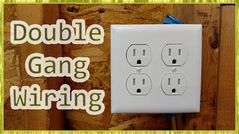 how to install 2 gang metal outlet box|wire 2 outlets same box.